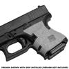 GripOn Textured Rubber Full Grip Wrap for Gen 4 Glock 26 27 28 33 39 (Gray, Large Backstrap) view 4