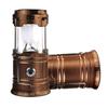 LED Rechargeable Camping Portable Flashlight Collapsible Solar Lantern Tent Lights for Outdoor Lighting (Bronze) view 1