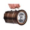 LED Rechargeable Camping Portable Flashlight Collapsible Solar Lantern Tent Lights for Outdoor Lighting (Bronze) view 2