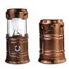 LED Rechargeable Camping Portable Flashlight Collapsible Solar Lantern Tent Lights for Outdoor Lighting (Bronze) view 4