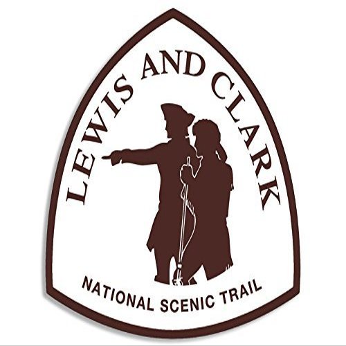 Magnet Lewis and Clark National Scenic Trail Sign Shaped Magnetic Sticker (Hike Decal)