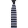 TAGERWILEN Vintage Smart Casual Men's 2" Knit Tie,Rugby Stripe Knit Skinny Tie (317) view 2