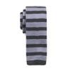 TAGERWILEN Vintage Smart Casual Men's 2" Knit Tie,Rugby Stripe Knit Skinny Tie (317) view 4