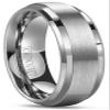 CROWNAL 6mm 8mm 10mm Tungsten Wedding Band Ring Men Women Polished Beveled Edge Matte Brushed Finish Center Comfort Fit Size 5 To 17 (6mm,13) view 1
