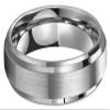 CROWNAL 6mm 8mm 10mm Tungsten Wedding Band Ring Men Women Polished Beveled Edge Matte Brushed Finish Center Comfort Fit Size 5 To 17 (6mm,13) view 2