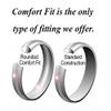 CROWNAL 6mm 8mm 10mm Tungsten Wedding Band Ring Men Women Polished Beveled Edge Matte Brushed Finish Center Comfort Fit Size 5 To 17 (6mm,13) view 4