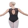 Dance Favourite Black Mesh Back and Droplet Keyhole Cutout Leotard 01D0048 (XS) view 2