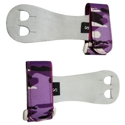 PUSH ATHLETIC Gymnastics Youth Hand Grips (Purple Camo, Medium)