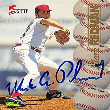 Sports Memorabilia Autograph Warehouse 270131 Mark Redman Autographed Baseball Card - Minnesota Twins, FT 1996 Classic 5Sport - No. 111 Rookie