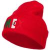 Mexico Embroidered Long Beanie - Red OSFM view 1