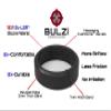 BULZi Wedding Bands, Massaging Comfort Fit Premium Silicone Ring with Airflow, Beveled Edge Design, Mens and Womens Rings, Breathable Flexible Work Safety (Midnight Blue Beveled Size 13) view 3
