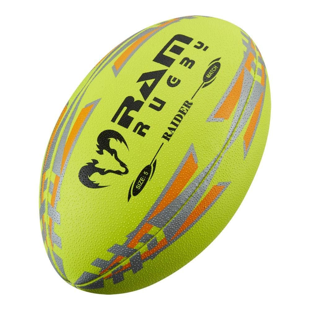 Ram Rugby Raider Match Ball - Green - Size 5 -