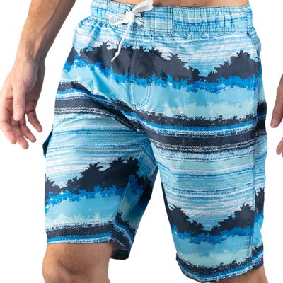 Kanu Surf Men's Flex Swim Trunks (Regular & Extended Sizes), Banzai Navy, Large