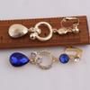 Grace Jun Rhinestone Crystal Clip on Earrings Non Piercing for Women Ear Clip Not Allergy (307blue) view 4