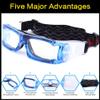 Lorsoul Sports Goggles Anti-fog Protective Safety Basketball Glasses for Men with Adjustable Strap for Basketball Football Volleyball Hockey Rugby and More (Black/Red01) view 3