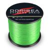 Dorisea Extreme Braid 100% Pe Fluorescent Green Braided Fishing Line 109Yards-2187Yards 6-550Lb Test Fishing Wire Incredible Superline Zero Stretch (2000m/2187Yards 20lb/0.20mm) view 2