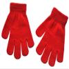 BaiX Boys and Girls Warm Winter Knitted Writing Gloves, 5-12 Years Old, Red view 1