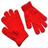 BaiX Boys and Girls Warm Winter Knitted Writing Gloves, 5-12 Years Old, Red view 2