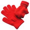 BaiX Boys and Girls Warm Winter Knitted Writing Gloves, 5-12 Years Old, Red view 3