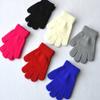 BaiX Boys and Girls Warm Winter Knitted Writing Gloves, 5-12 Years Old, Royal Blue view 2