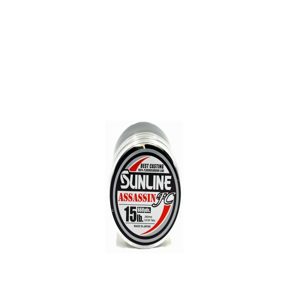 Sunline Assassin FC Fishing Line, 15 Pound 660 Yards, Clear