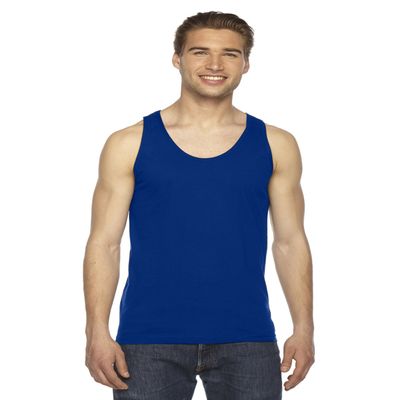 American Apparel 2408W Fine Jersey Tank, Lapis, X-Large