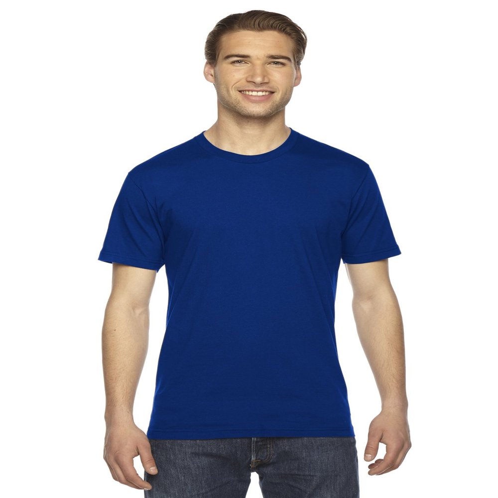 American Apparel Unisex Fine Jersey Short-Sleeve T-Shirt M LAPIS
