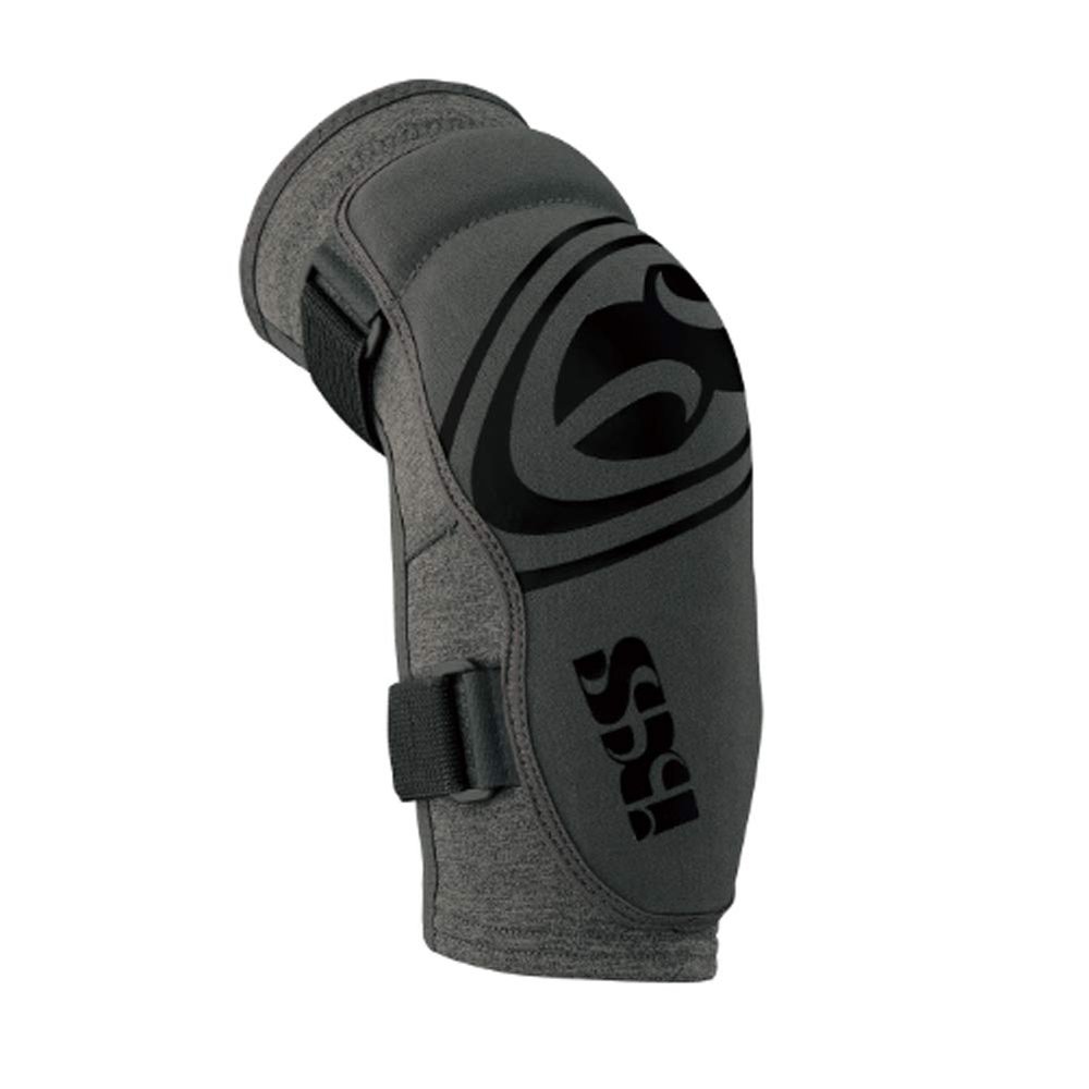 IXS Carve Evo+ Breathable Moisture|Wicking Padded Protective Elbow Guard, Elbow Protector, Elbow Sleeve, Elbow Pads Women & Men, Mountain Bike Pads, (Grey, XL)