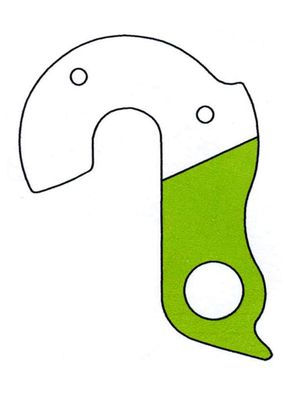 Cicli Bonin Unisex's Ac 80064 Aluminium Derailleur Hanger, Silver, One Size