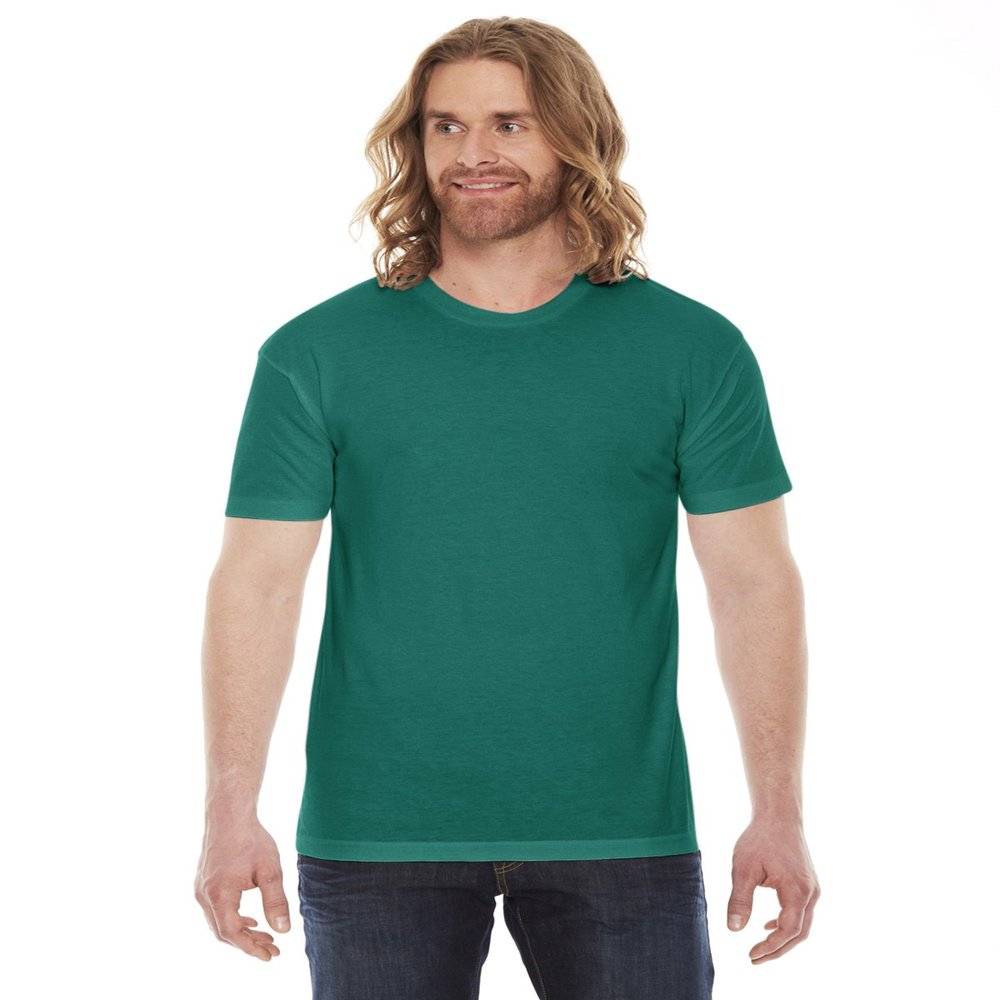 American Apparel Men 50/50 Crewneck T-Shirt Size XS Evergreen