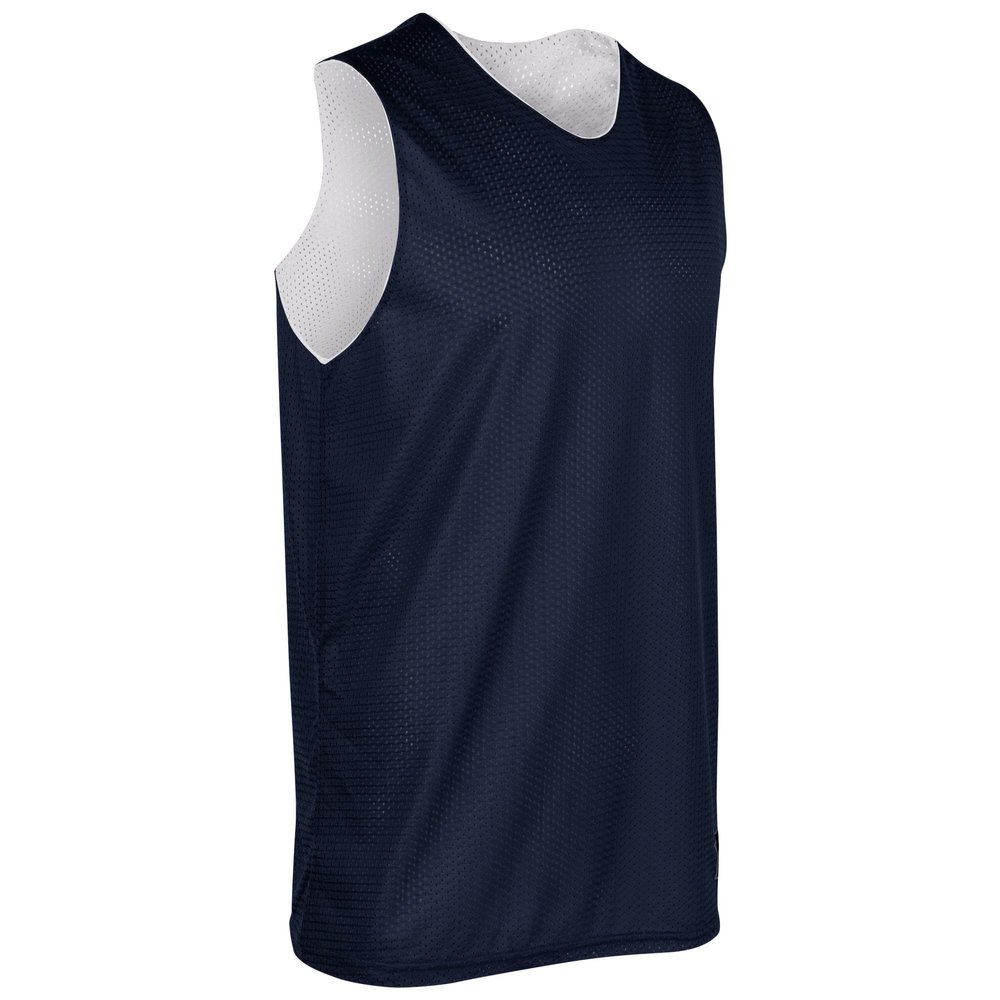 CHAMPRO Standard Zone Reversible Basketball Jersey, Navy, White, XXX-Large