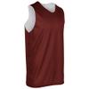 CHAMPRO Unisex-Youth Zone Reversible Basketball Jersey, Cardinal, White, Small view 1