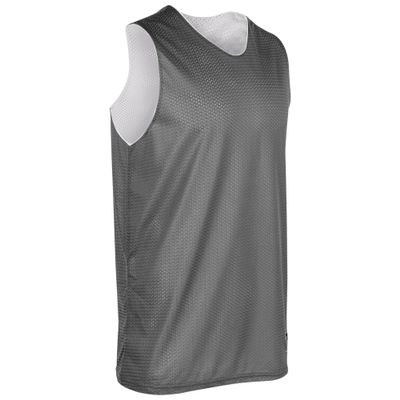 CHAMPRO Unisex-Youth Zone Reversible Basketball Jersey, Charcoal, White, Large