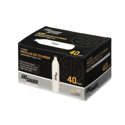 SIG SAUER 12 Gram Prefilled CO2 Cylinders for Airguns