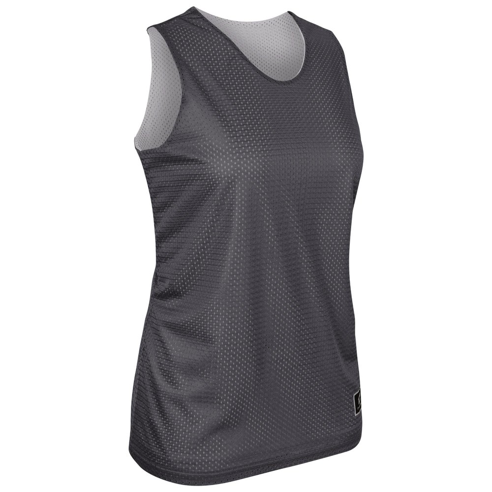 Champro Polyester Reversible Basketball Jersey, Women's X-Large, Charcoal, White