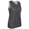 Champro Polyester Reversible Basketball Jersey, Women's X-Large, Charcoal, White