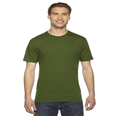 American Apparel Unisex Fine Jersey Short-Sleeve T-Shirt S OLIVE