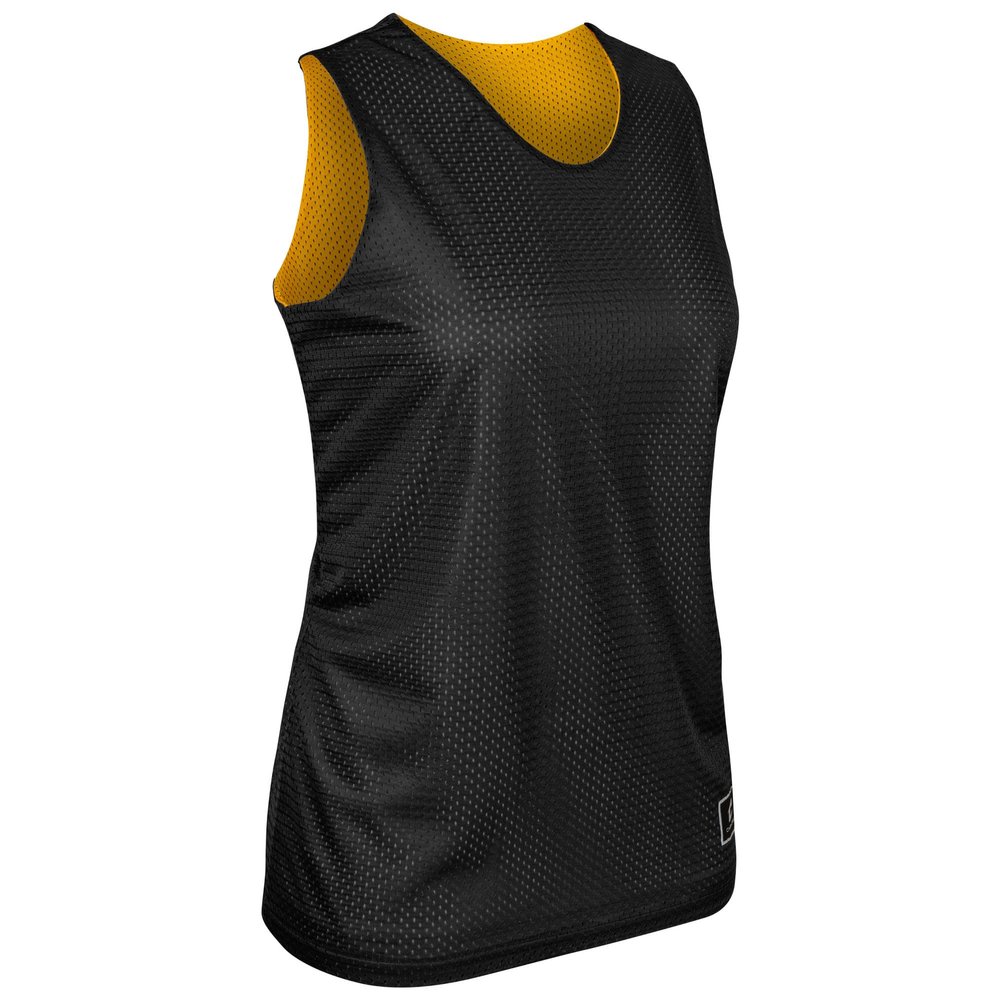 Champro Polyester Reversible Basketball Jersey, Women's 2X-Large, Black, Gold