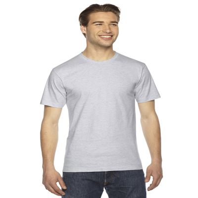 American Apparel 2001W Unisex Fine Jersey Short-Sleeve T-Shirt Ash Grey L