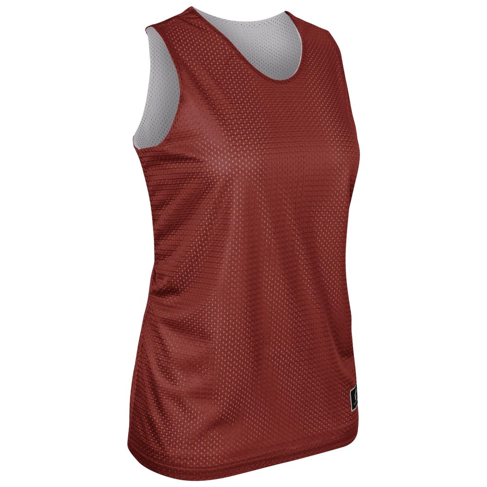 Champro Polyester Reversible Basketball Jersey, Women's Small, Cardinal, White