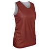 Champro Polyester Reversible Basketball Jersey, Women's Small, Cardinal, White view 1