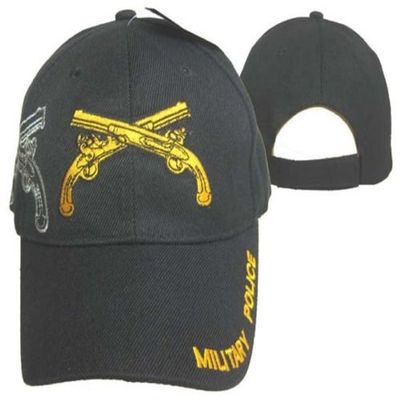 AES Military Police Guns Rifles Black Shadow Embroidered Baseball Cap Hat (Licensed)