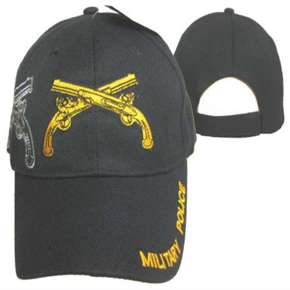 AES Military Police Guns Rifles Black Shadow Embroidered Baseball Cap Hat (Licensed)