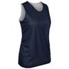 Champro Polyester Reversible Basketball Jersey, Women's 2X-Large, Navy, White view 1