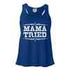 Go All Out X-Large Royal Womens Mama Tried Retro Country Music Flowy Racerback Tank Top T-Shirt view 1