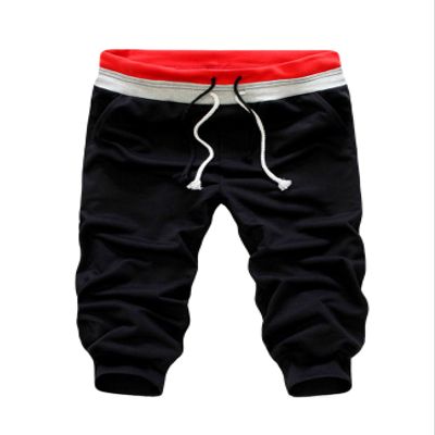 Jueshanzj Mens Capri Pants Sport Shorts Running Fitness Black X-Small