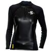 SCUBAPRO Women's Hybrid Thermal Diving Top, Long-Sleeve, X-Small, Black view 1