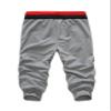 Jueshanzj Mens Capri Pants Sport Shorts Running Fitness Gray Large view 2