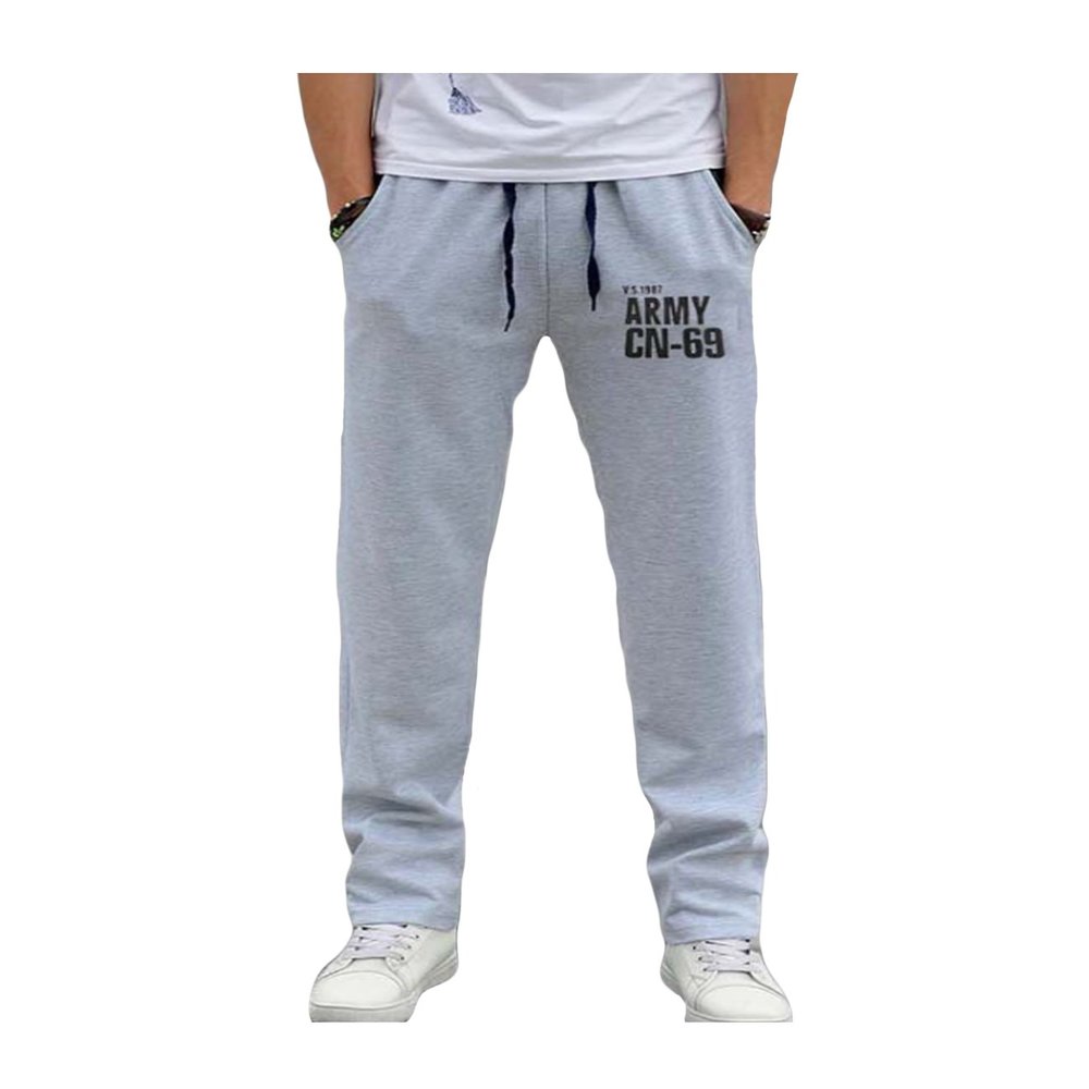 Jueshanzj Mens Sport Pants Slim Fit Running Fitness Gray 3 X-Large