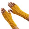 CELITAS DESIGN FINGERLESS MITTENS GLOVES Alpaca Wool made in PERU YELLOW